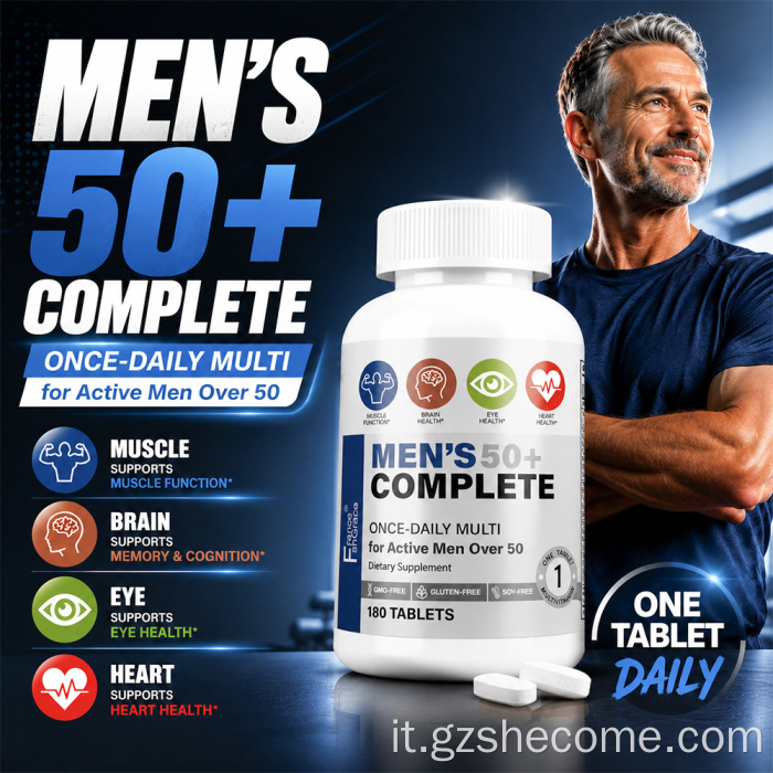 Shecome Multivitamin Tablets Multiminerale completo da uomo